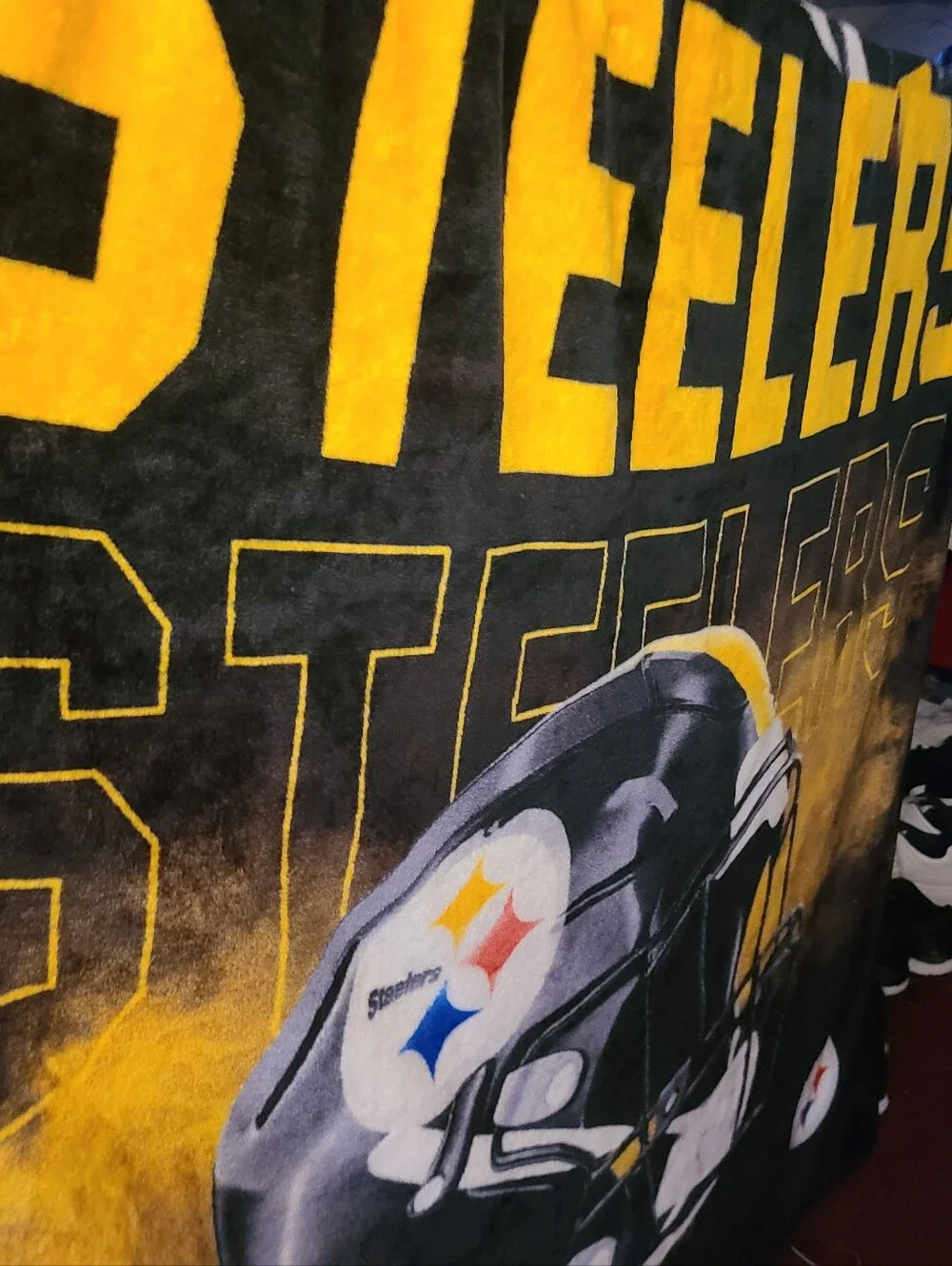 PITTSBURGH STEELERS BIG PLUSH THROW BLANKET 80X60